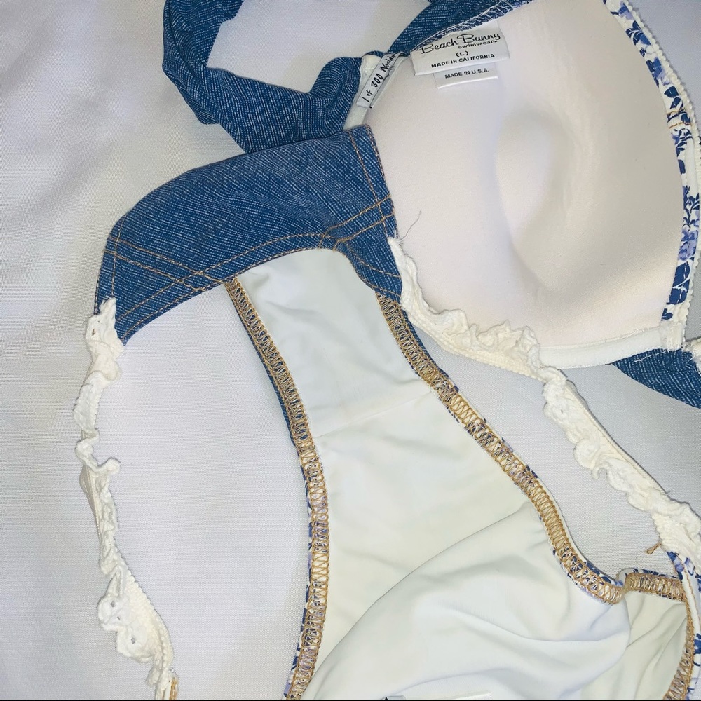 Beach Bunny Blue and White Bikini - Picture 4 of 5